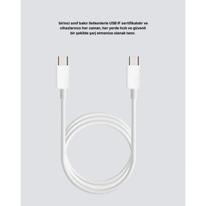 30W Hızlı Şarj Destekli 5.0A TypeC Kablo Veri Aktarım Özellikli