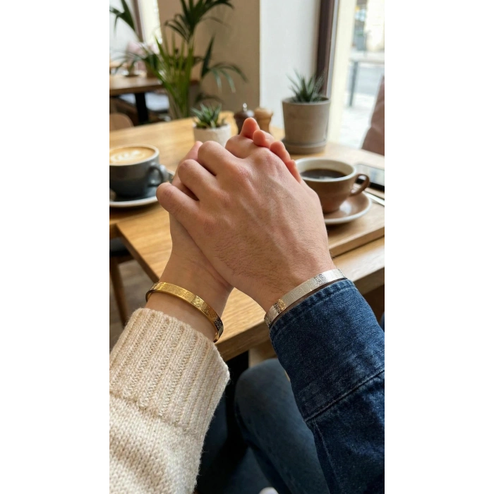 316L Çelik Gümüş Renk Ayetel Kürsi Yazılı Bileklik