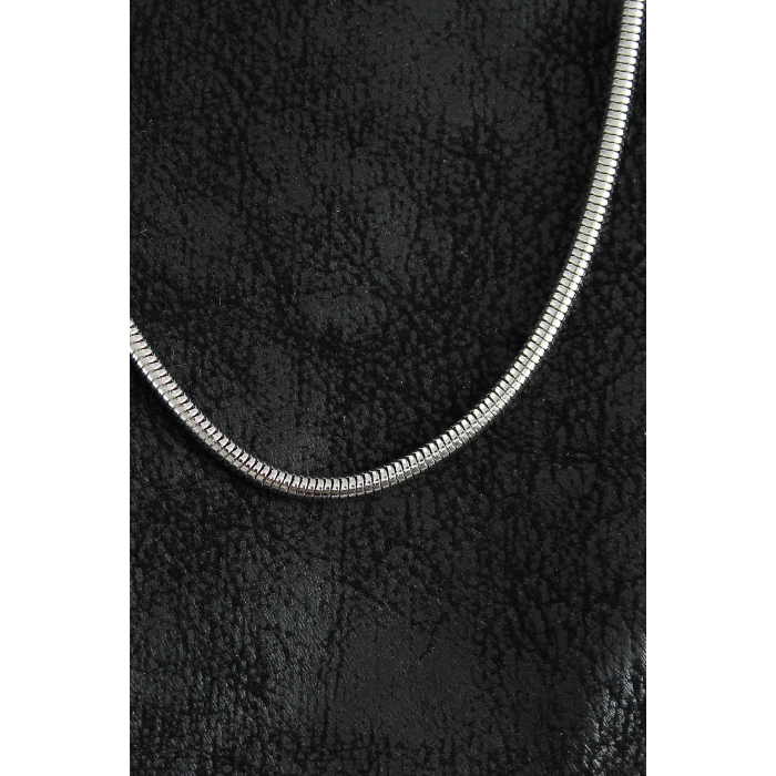 316L Çelik Oval İtalyan Zincir Model Gümüş Renk Erkek Kolye