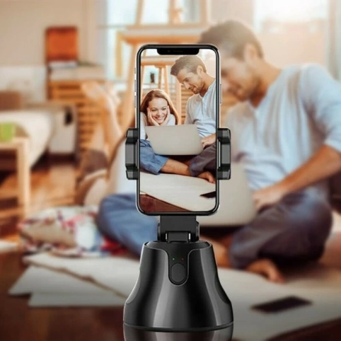 360° Hareket Algılayıcı Sensörlü Akıllı Çekim Selfie Video Takip Tripodu (  )