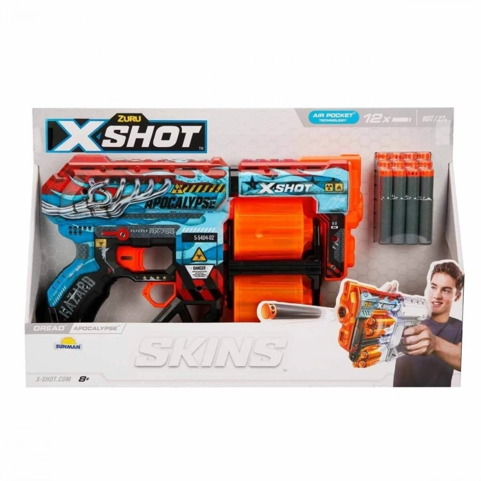 36517 X-Shot Skins Dread 12 li Sünger Dart Atan  31 cm-Sunman