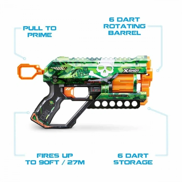 36561 X-Shot Skins Griefer 12 li Sünger Dart Atan  32 cm