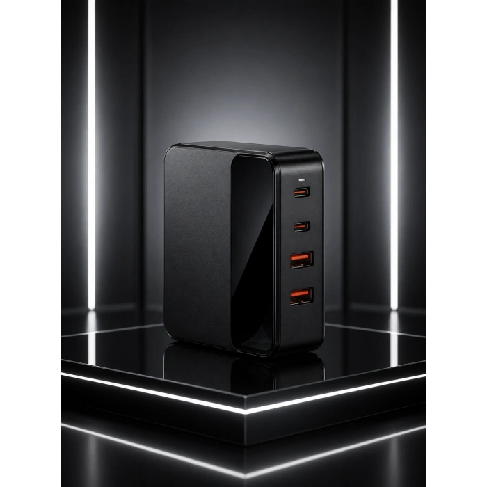 4 Portlu GaN Masaüstü Hızlı Şarj İstasyonu
