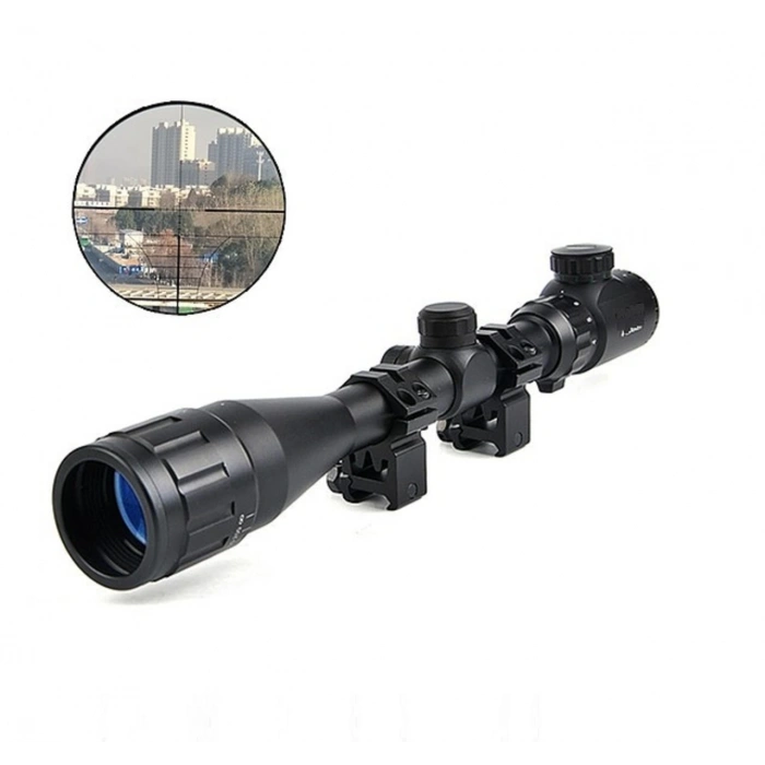 412x40 Aoeg  Dürbünü Mil Dot Kırmızı  Yeşil Lens Koruyucu (  )