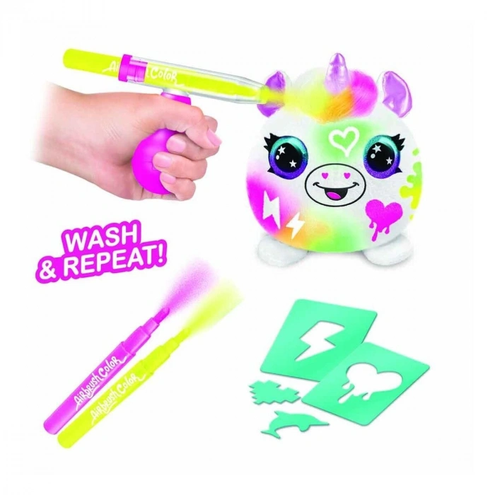 45521 SUN-CNL-HOBİ SET AIRBRUSH PLUSYSTERY MINI PLUSH NEON SERIES 2