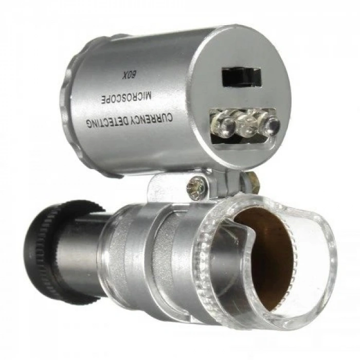 5 Için Uyumlu Kapaklı Lens Mikroskop Taşınabilir Mini Cep Boyutu Led Mikroskop No.9882ip5ii