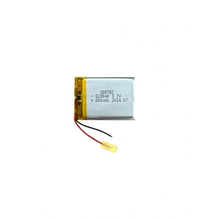 523040 3.7V 600 Mah Lipolymer Pil Devreli/1.5A (74)