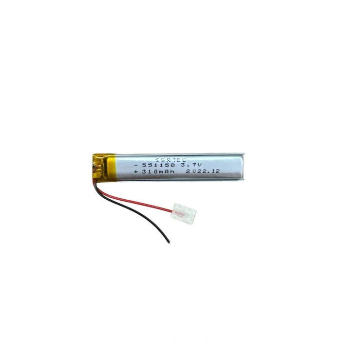 551158 3.7V 310 Mah Lipolymer Pil Devreli/1.5A (74)