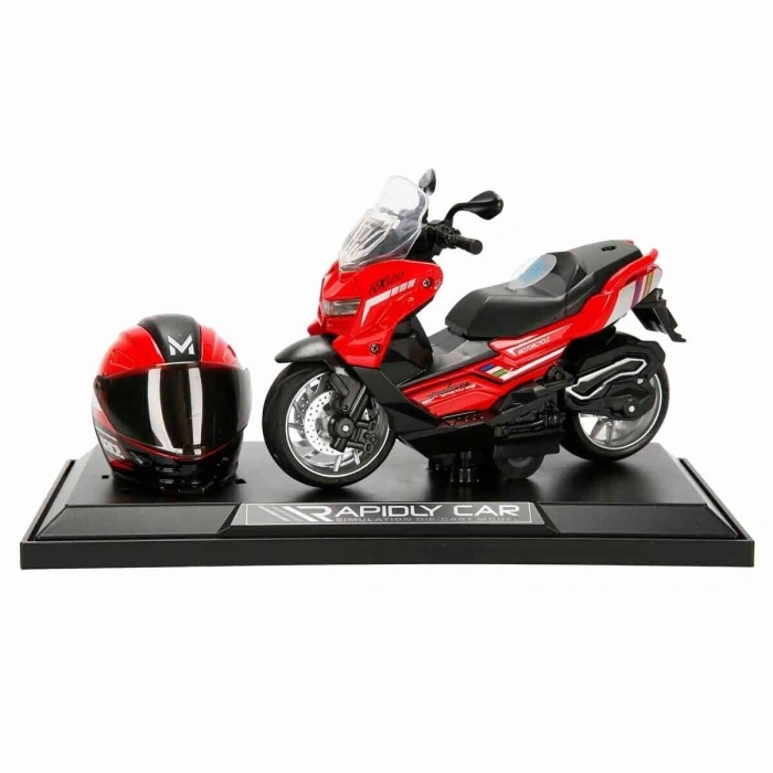 5839 SUN-MYG-MOTOSİKLET 1 12 BMW KASKLI FİGÜR PB.3R SES IŞIK