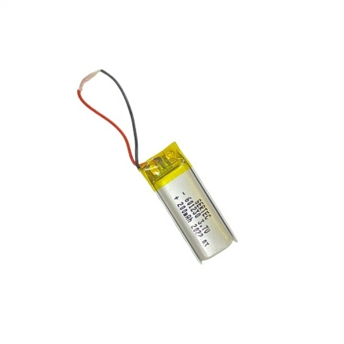 601230 3.7V 200 Mah Lipolymer Pil Devreli/1.5A (74)