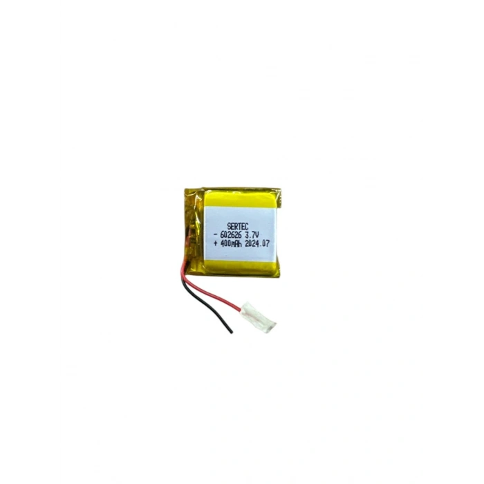 602626 3.7V 400Mah Lipolymer Pil Devreli/1.5A (74)