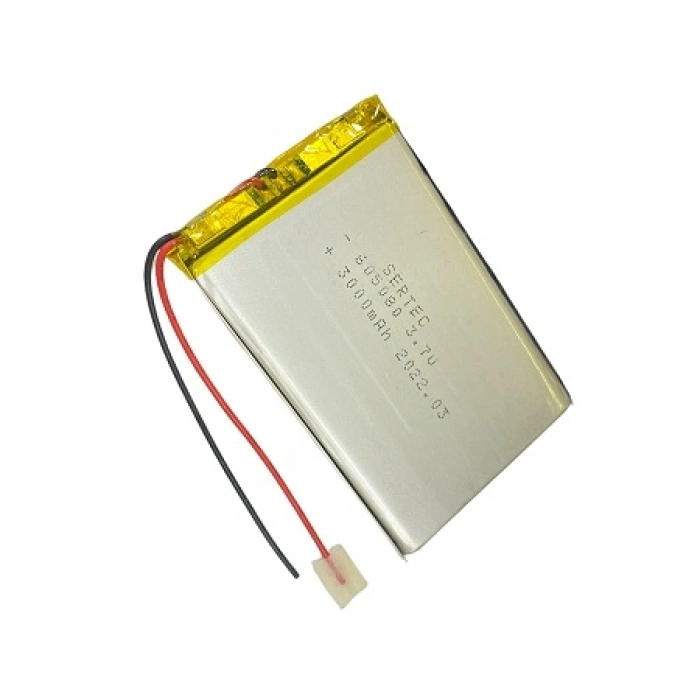 605080 3.7V 3000 Mah Lipolymer Pil Devreli/1.5A (74)