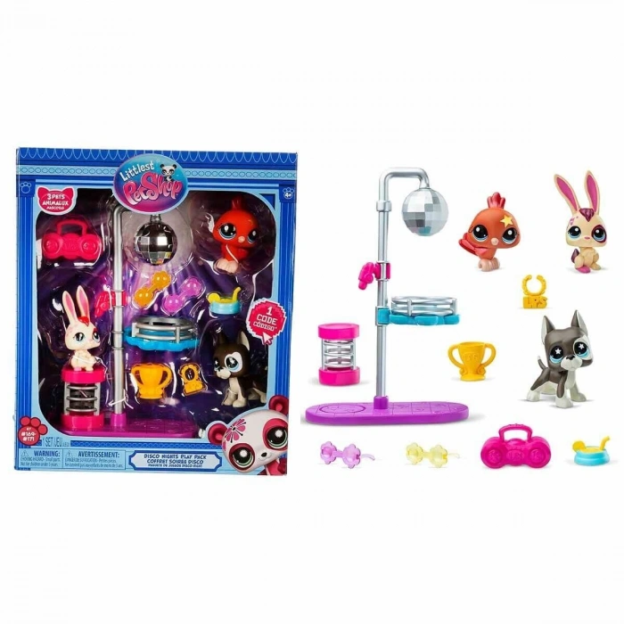 6377 SUN- LİTTLEST PETSHOP MİNİŞLER  DISCO NİGHT  OYUN SETİ