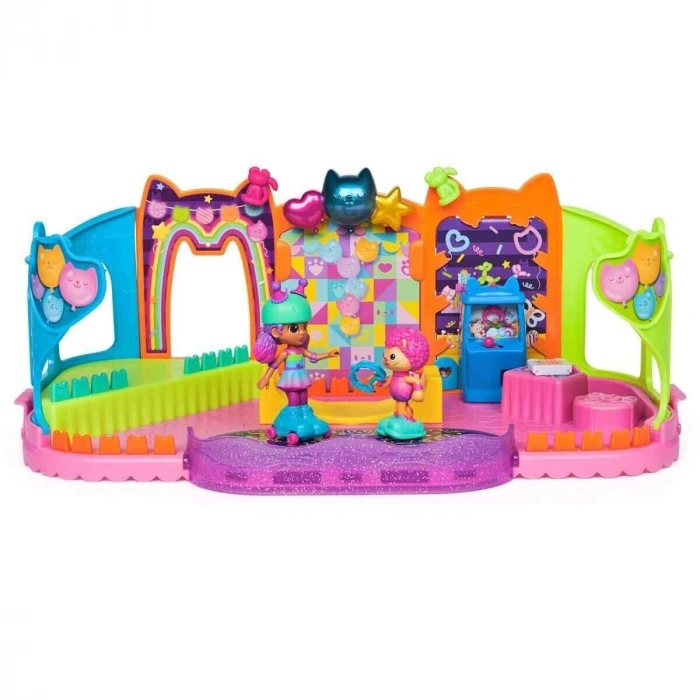 69755 SUN-SPM-FİGÜR OYUN SET GABBY S DOLLHOUSE ÇATI KATI PATEN PARTİSİ