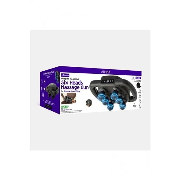 9 Kademeli Şarjlı Titreșimli Masaj sı 6 Başlıklı / 25w 1800 Mah