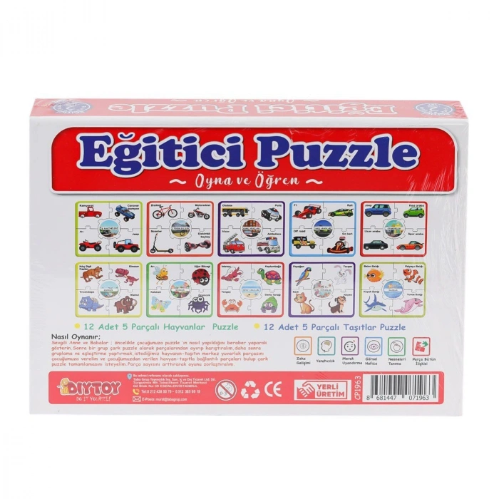 7196 ÇARK PUZZLE HAYVANLAR
