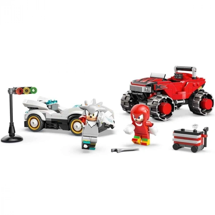 77118 Lego Sonic Silverın Arabası, Knucklesın Canar Kamyonuna Karşı 378 parça