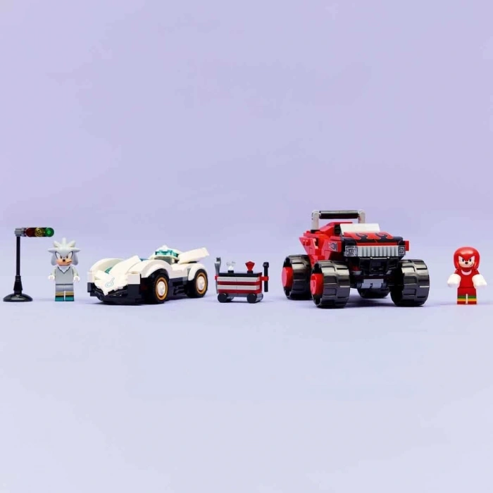 77118 Lego Sonic Silverın Arabası, Knucklesın Canar Kamyonuna Karşı 378 parça