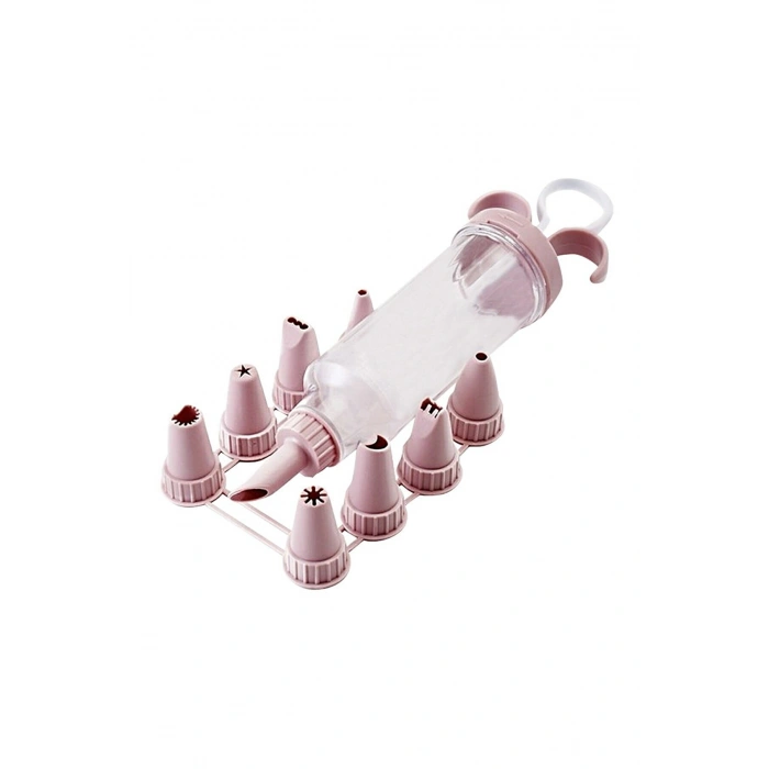 9 Başlıklı Pasta Süsleme Krema Pompası Dekoratif Kek Krema Pompası (74)