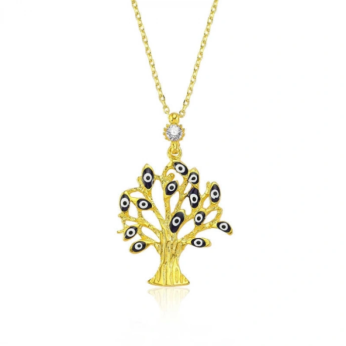 925 Ayar Gümüş Dilek Ağacı Kadın Gümüş Kolye Pt2610105 (74)