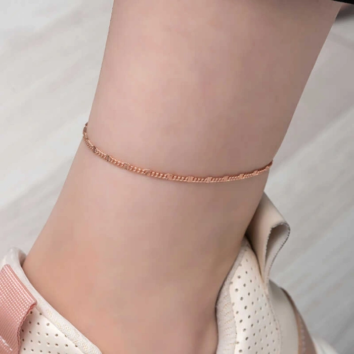 925 Ayar Gümüş Rose Kalemli Halhal T8109 (74)