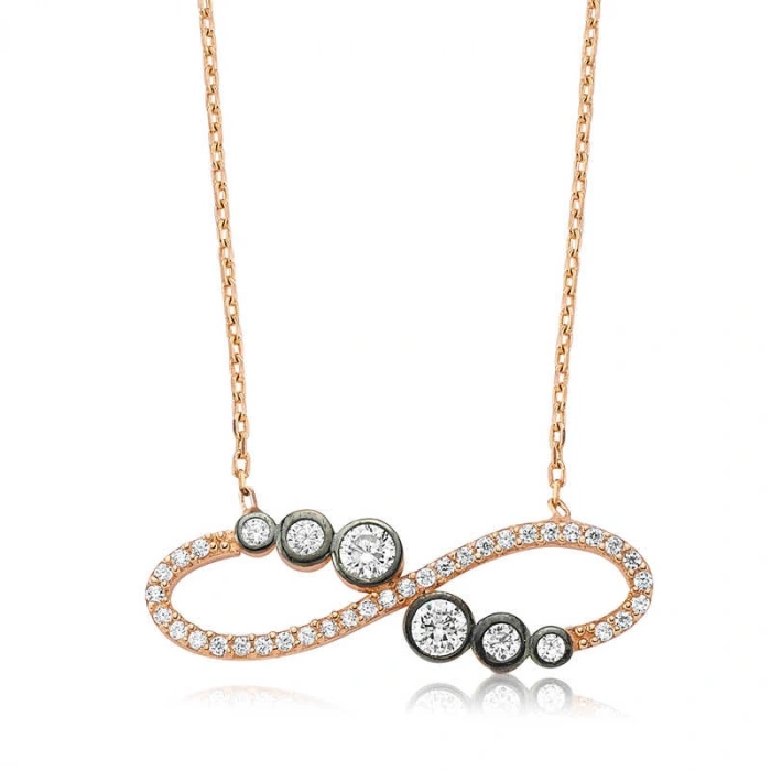 925 Ayar Gümüş Su Yolu Sonsuzluk Kadın Gümüş Kolye Pt2610130 (74)