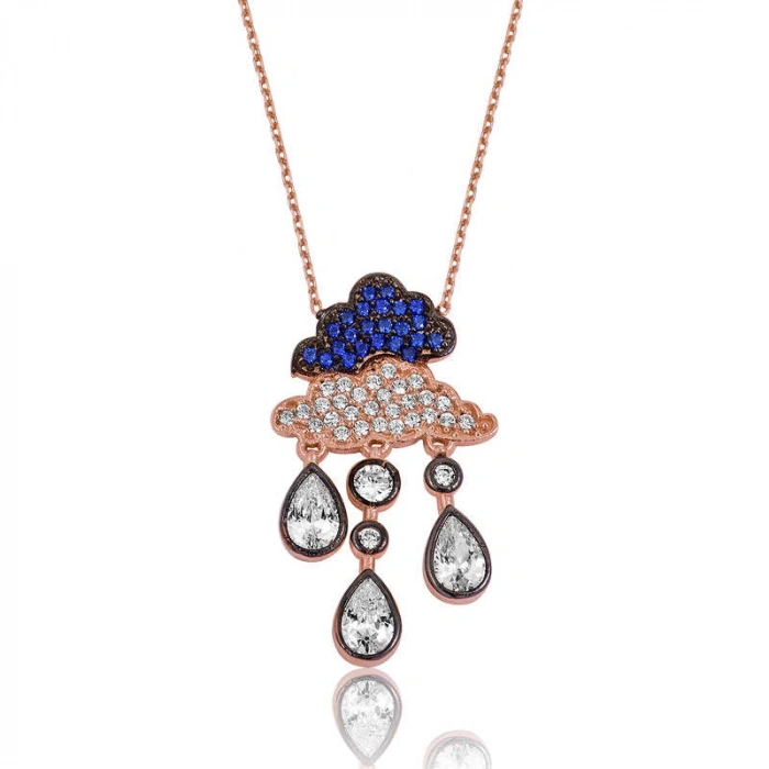 925 Ayar Gümüş Yağmur Bulutu Kadın Gümüş Kolye Pt2610361 (74)