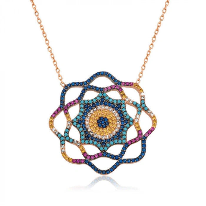 925 Ayar Gümüş Yaşam Güneşi Nazar Kolye Pt2610815 (74)