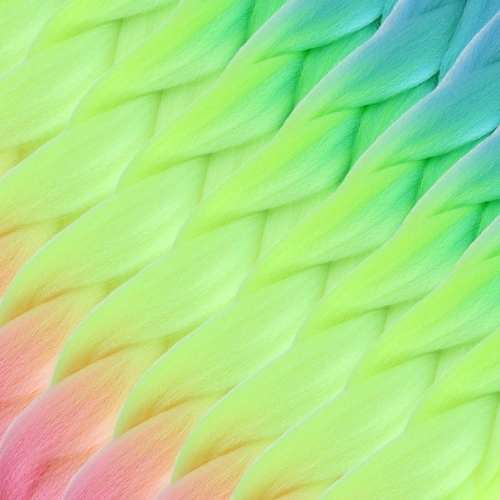 Afrika Örgülük Ombreli Sen  100 Gr. / Açık Mi / Neon Sarı / Pembe