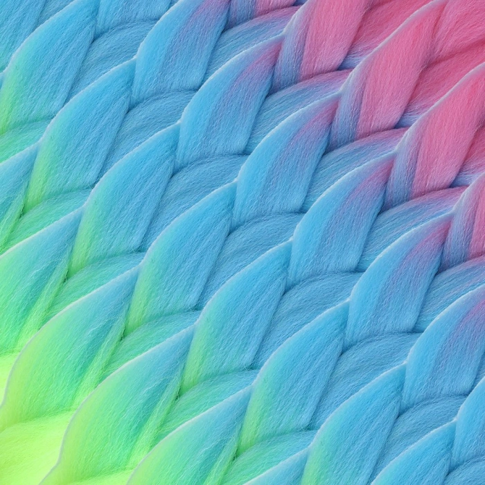 Afrika Örgülük Ombreli Sen  100 Gr. / Pembe / Açık Mi / Neon Sarı