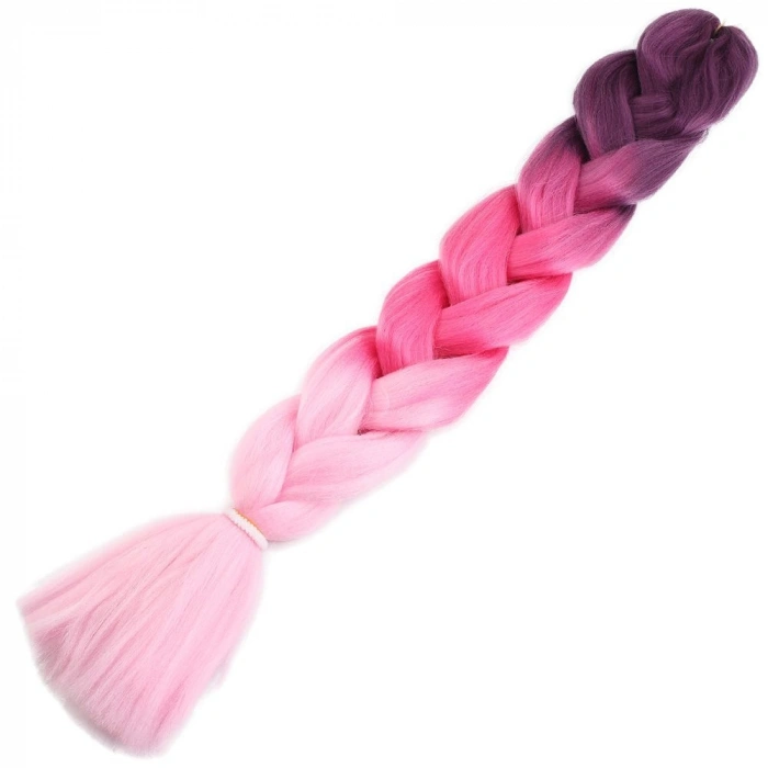Afrika Örgüsü Ve Rasta İçin Sen Ombreli  / Koyu Pembe / Pembe / Açık Pembe