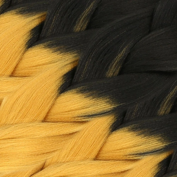 Afrika Örgüsü Ve Rasta İçin Sen Ombreli  / Siyah / Gold Sarı