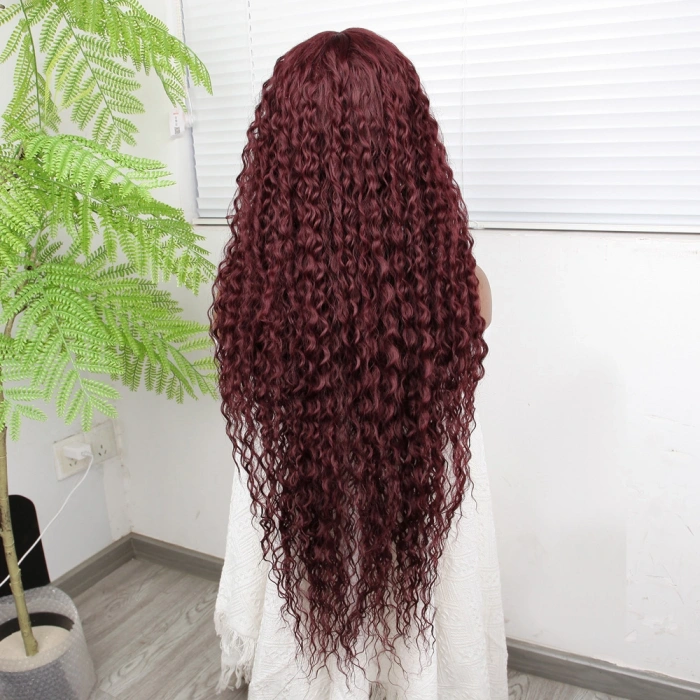 Afro Daa Kızıl Kahve Fiber Sen Tül Peruk