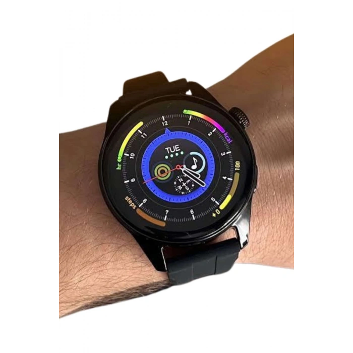 Akıllı Saat 1.5 Inç Amoled Ekran Çift Kordonlu GPS NFC Uyumlu