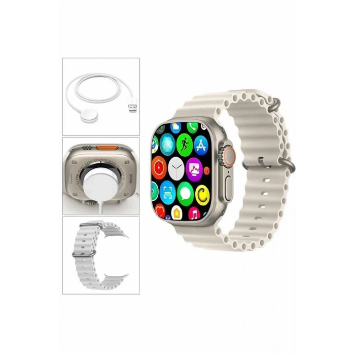 Akıllı Saat Bleutooth Bağlantılı Akıllı Saat Amoled Ekran 49 MM