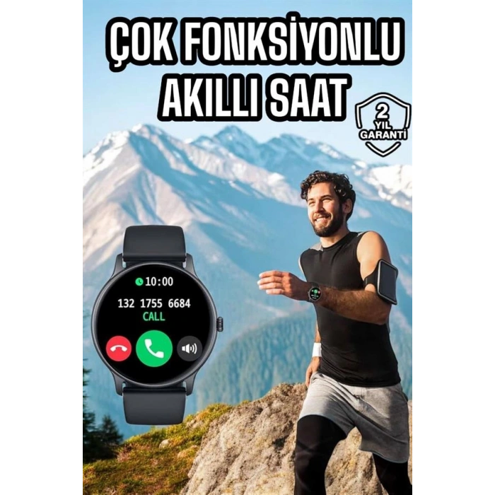 Akıllı Saat Çok Fonksiyonlu Sesli Görüşme NFC Uyumlu Amoled Ekran Yeni Nesil