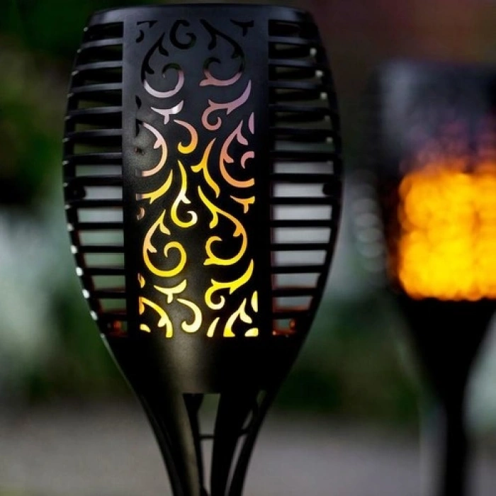 Alev Efektli Solar Bahçe Lambası (51 cm)