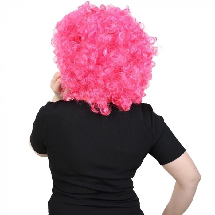 Animasyon Parti Ve Palyaço Peruğu / Neon Pembe