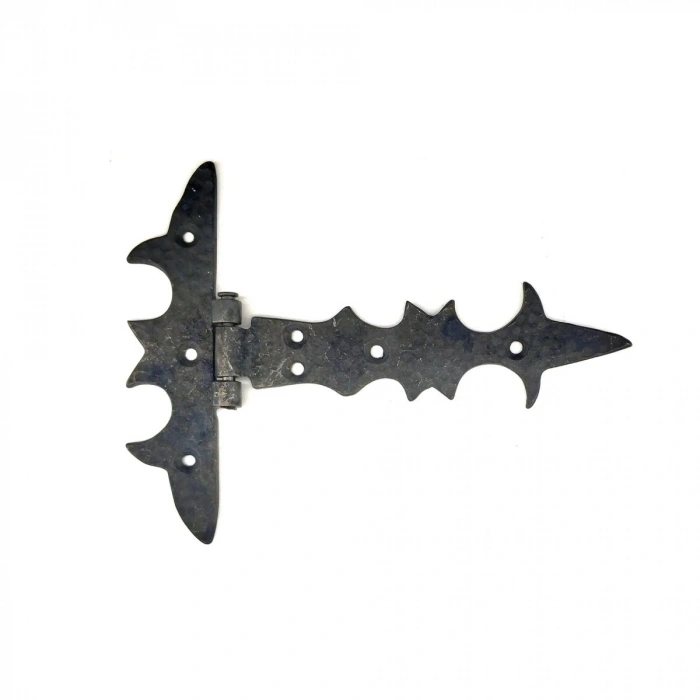 Antika Tarz Dekoratif Pirinç Kuyruklu  Menteşe - 147x193 Mm, Oksit