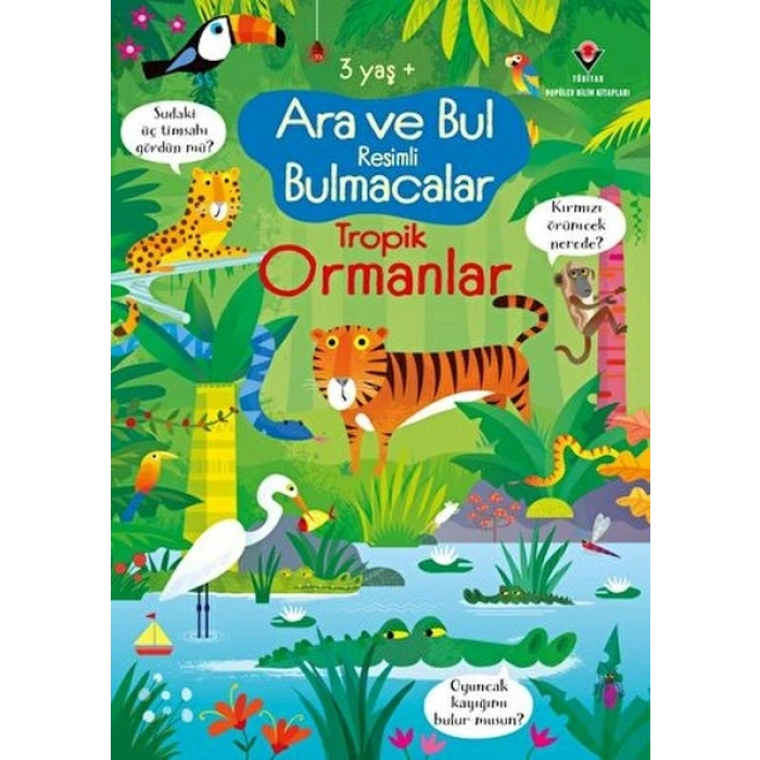 Ara ve Bul Resimli Bulmacalar Tropik Ormanlar