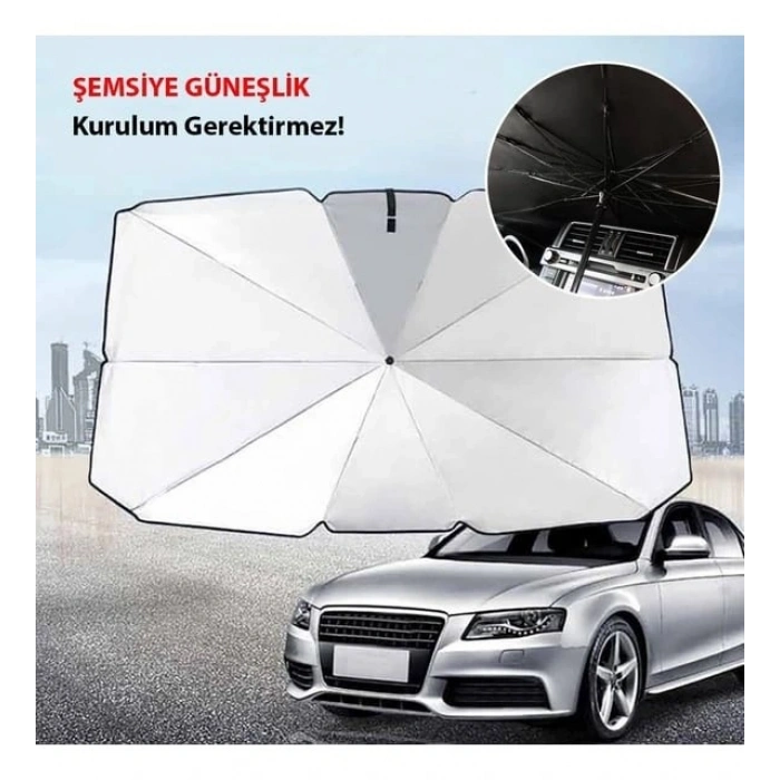 Araba Güneş Göe Koruyucu Şemsiye Oto Ön Cam Güneşlik(145cm*79cm)