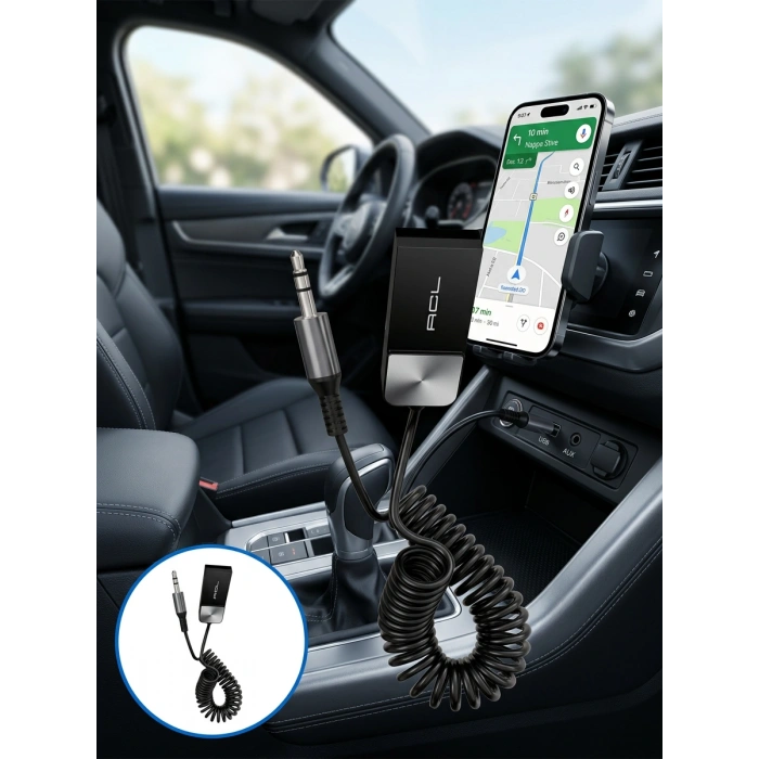 Araç ve Ev Ses Sistemleri İçin Bluetooth AUX Adaptörü