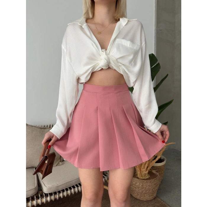 Atlas belden Pileli etek