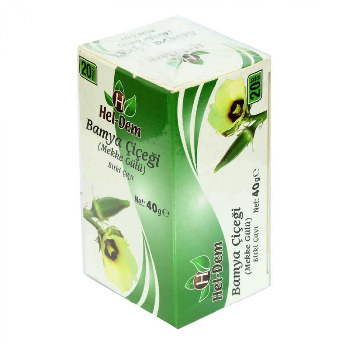 Bamya Çiçeği Mekke Gülü  Çayı 2 Gr x 20 Süzen Poşet 40 Gr