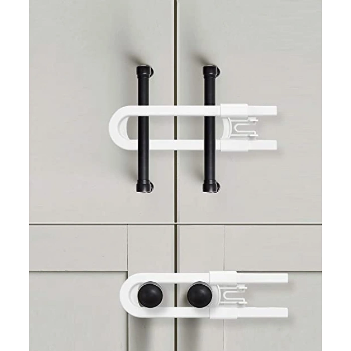 Bebek Çuk Çekmece ve Dolap Koruma Raylı Güvenlik Sistemi Emniyet Kilidi