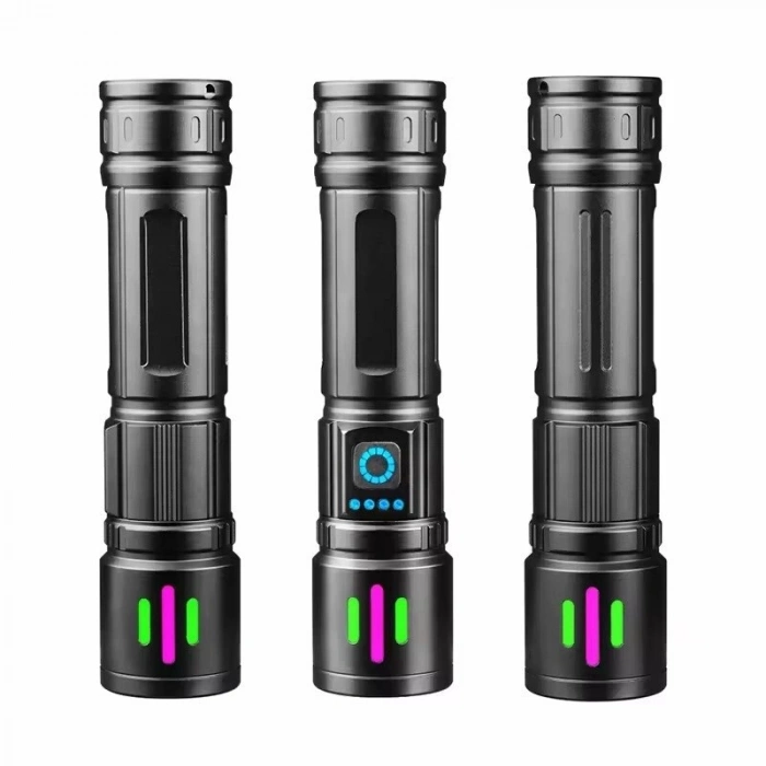 Bedotech Bd-15 6.4w Tg Led Çok Fonksiyonlu Alüminyum Alaşımlı Zoomlu Type-c Şarjlı El Feneri