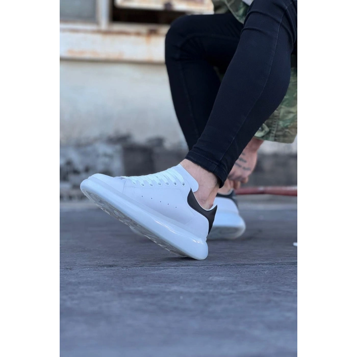 Beyaz Siyah Erkek Casual Ayakkabı