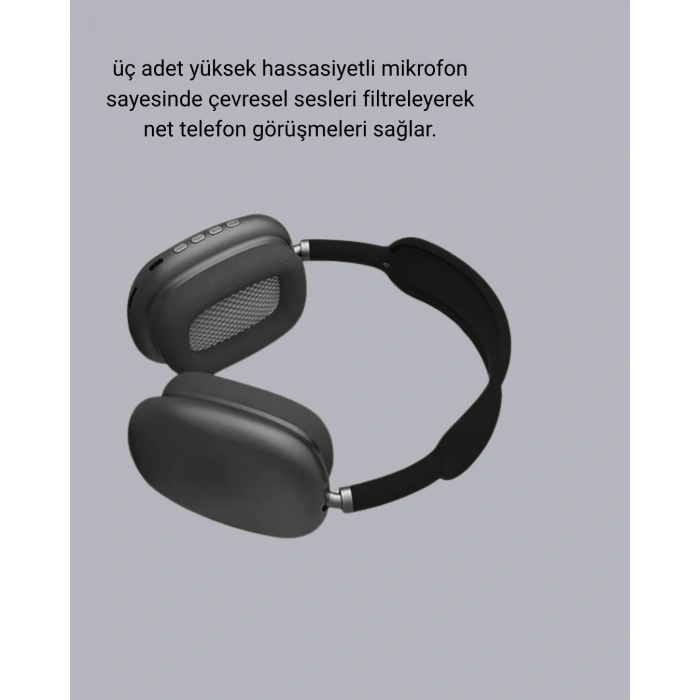 Bluetooth 5.0 Kulak Üstü Kulaklık – Gürültü Engelleme, Uzamsal Ses, Hızlı Şarj