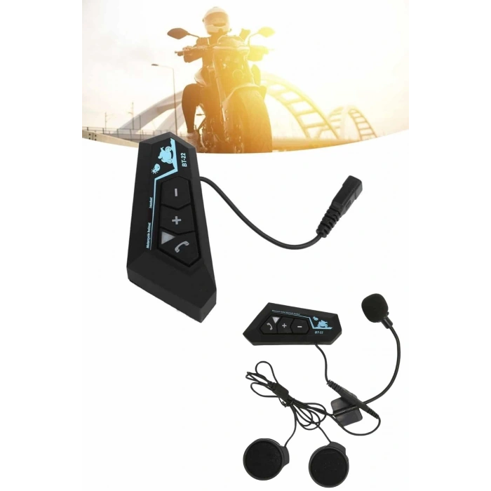Bluetooth Kask Kulaklığı Intercom 5.0 Bluetooth Android ve İOS Uyumlu Yeni Nesil