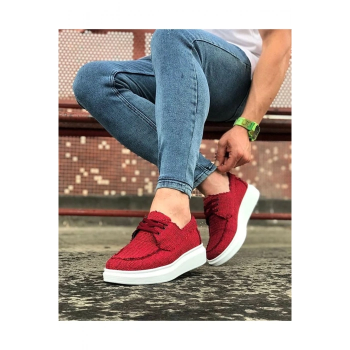 Bordo Erkek Günlük Ayakkabı